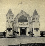 Pawilon Tow. Akc. R. Kindlera na Wystawie Częstochowskiej.