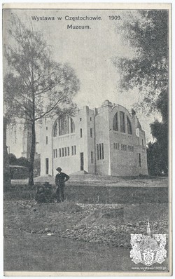 Wystawa w Częstochowie. 1909. Muzeum. Fot. A. Piotrowski. Wydawnictwo Andrzeja Piotrowskiego (seria I)