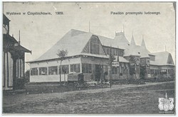 Wystawa w Częstochowie. 1909. Pawilon przemysłu ludowego. Fot. A. Piotrowski. Wydawnictwo Andrzeja Piotrowskiego (seria I)