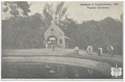 Wystawa w Częstochowie. 1909. Pawilon Korwinów. Fot. A. Piotrowski. Wydawnictwo Andrzeja Piotrowskiego (seria I)