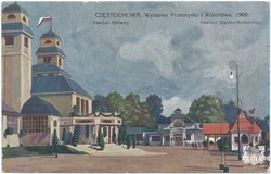 CZĘSTOCHOWA. Wystawa Przemysłu i Rolnictwa. 1909. Pawilon Główny. Pawilon Ogólno-Kulturalny. Wydawnictwo B-ci Rzepkowicz. Warszawa (seria IV)
